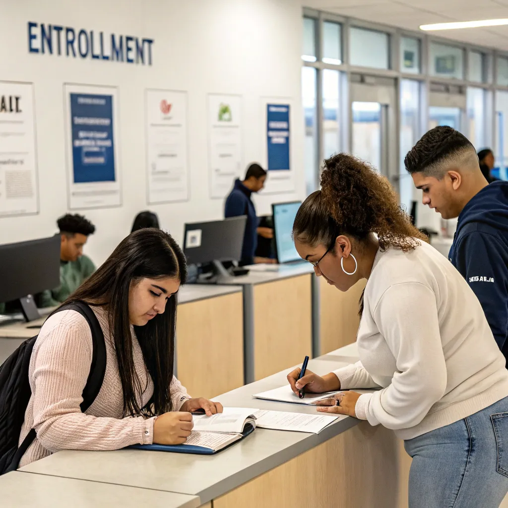 Enrollment process illustration